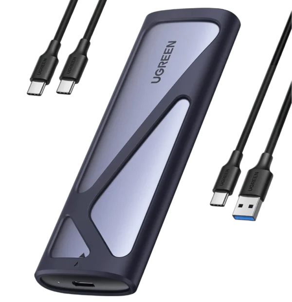 ugreen-m2-nvme-ssd-enclosure-usb-32-gen-2-10gbps-ssd-caddy-594986 UGREEN NVMe and SATA M.2 Enclosure Tool-Free, 10Gbps USB C 3.2 Gen2